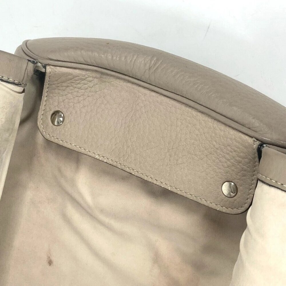 HERMES Equi Pouch Flap Clutch bag Leather Gurege Based - Picture 12 of 16